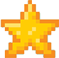 Pixel art of a star